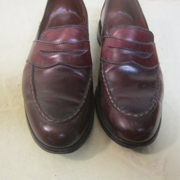 ALLEN EDMONDS LOAFERS RANDOLPH STYLE BROWN LEATHER 9.5D MENS - Picture 6 of 11